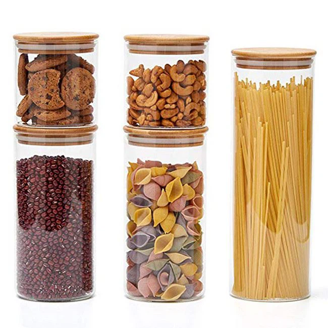 Borosil förvaringsburkar