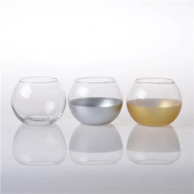 Äggkopp värmeljus ljushållare i glas