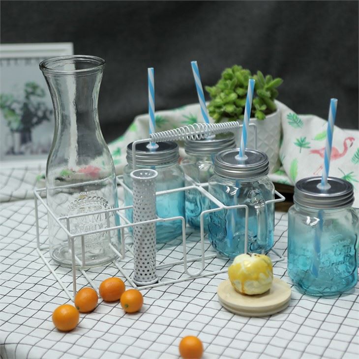 Colorful Jar With Handle