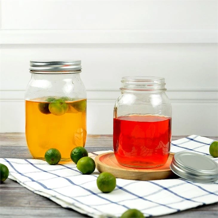 Glass Jar With Silver Lid