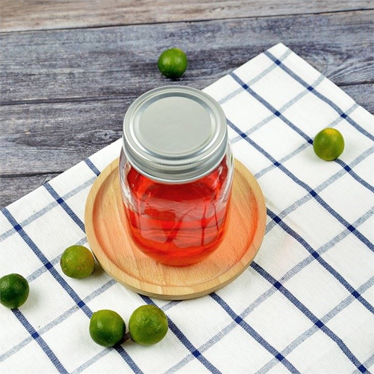 Glass Jar With Silver Lid