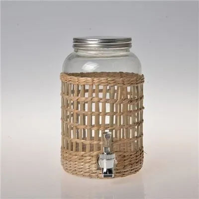Vintage Dryck Dispenser Med Wicker