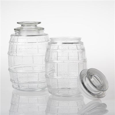 Ballglasburkar med lock