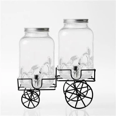 Glas Dryckesautomat På Metallställ