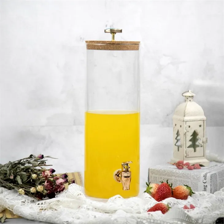 Glass Drinking Dispenser With Spigot