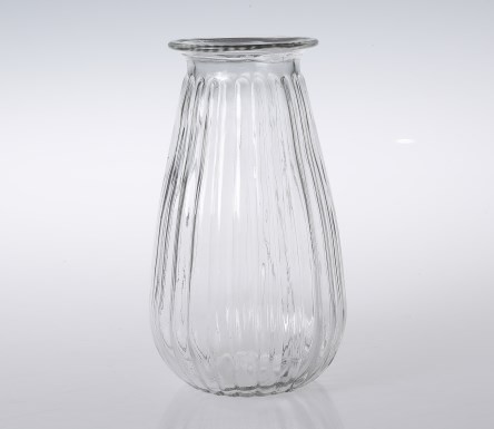 Klassisk randig glasvas