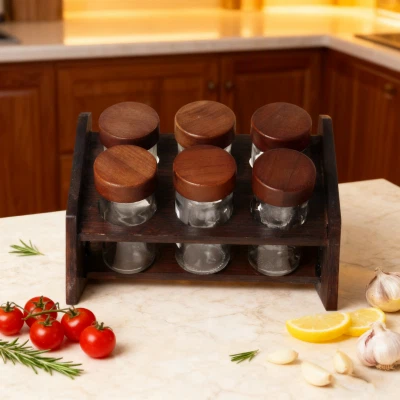 Glasset med 6 burkar