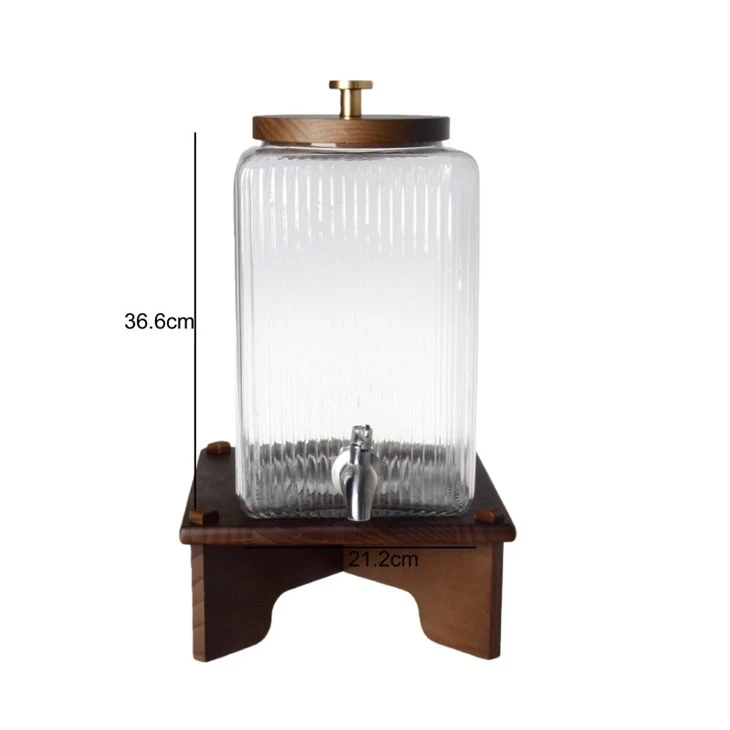 Square Vertical-Groove Glass Dispenser suppliers